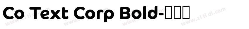 Co Text Corp Bold字体转换